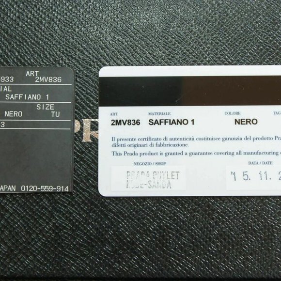 Prada Saffiano Black leather long wallet 2MV836 - Picture 3 of 6